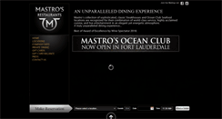 Desktop Screenshot of mastrosrestaurants.com